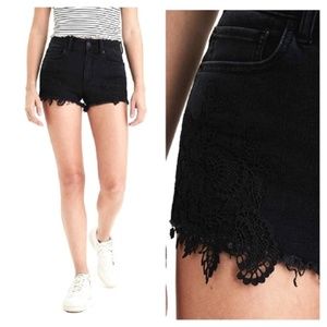 American Eagle Outfitters Super Super Stretch X Hi-Rise Shortie Black Shorts 8